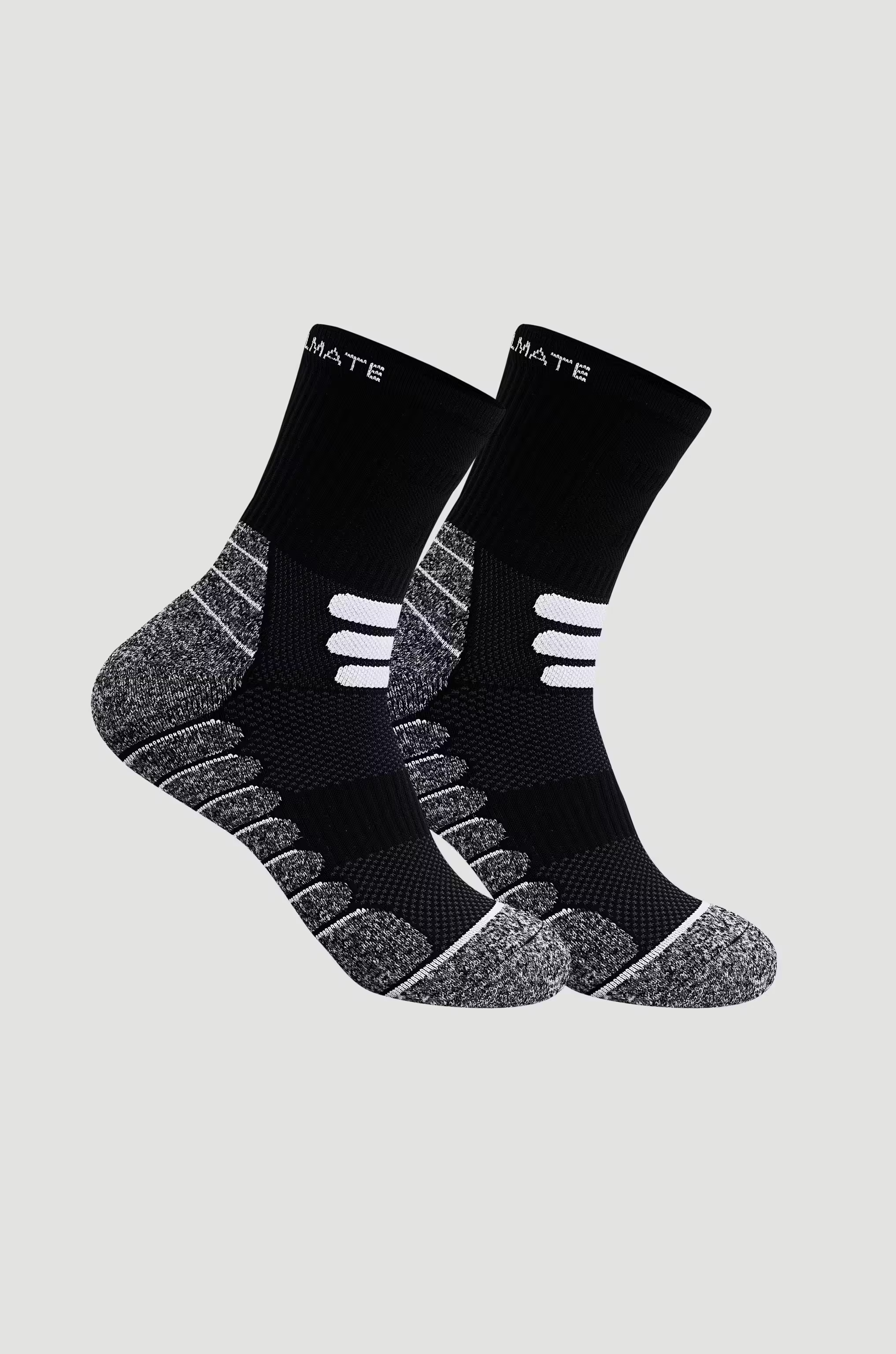 Tất Pickleball Nam Cổ Trung Court Black