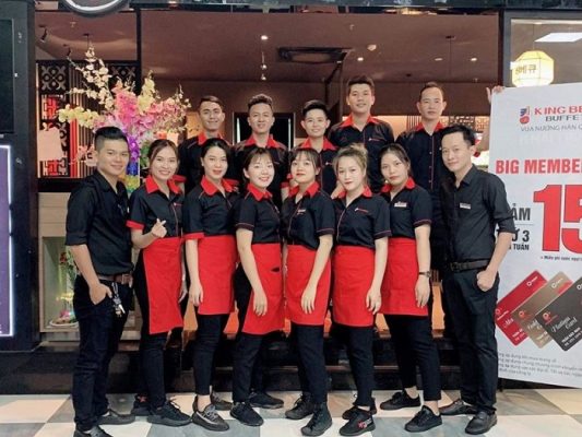 Địa chỉ may áo đồng phục nhà hàng, khách sạn theo thiết kế sẵn giá rẻ tại Hà Nội 2