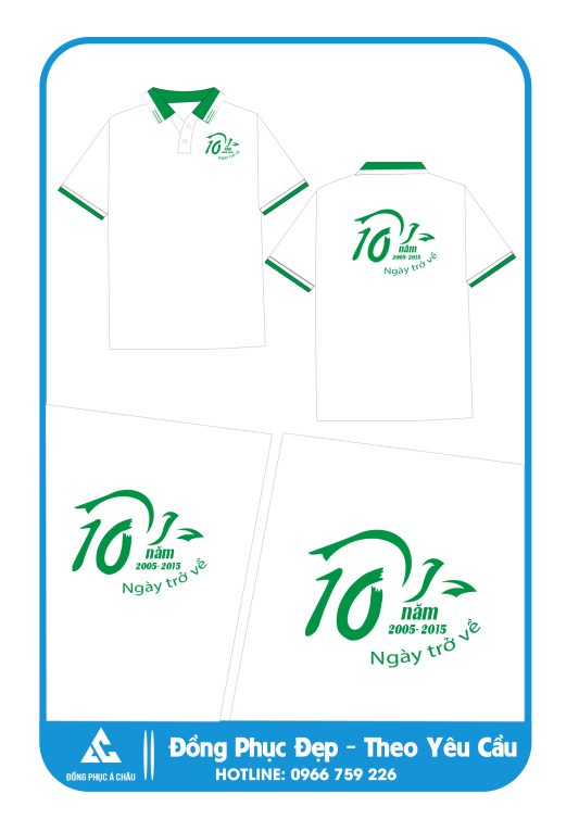 Áo Đồng Phục Họp Lớp Màu Trắng