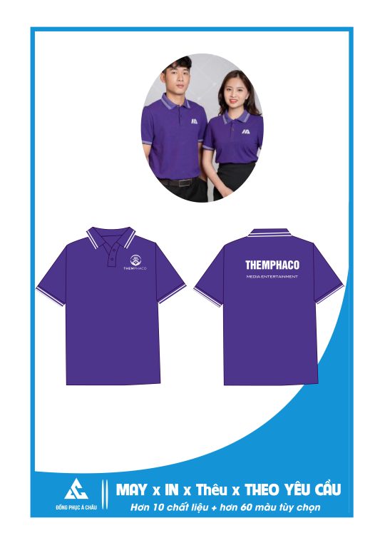 Áo Đồng Phục Polo Màu Tím