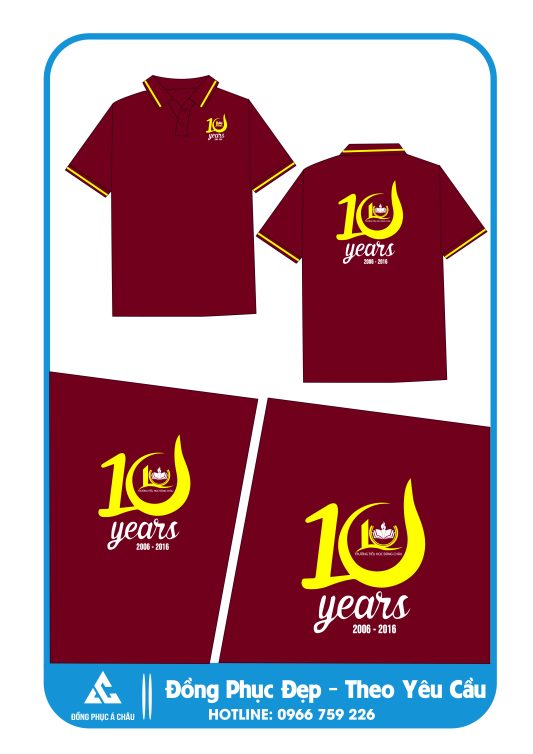 Áo Họp Lớp 10 Năm In Theo Yêu Cầu Miễn Phí