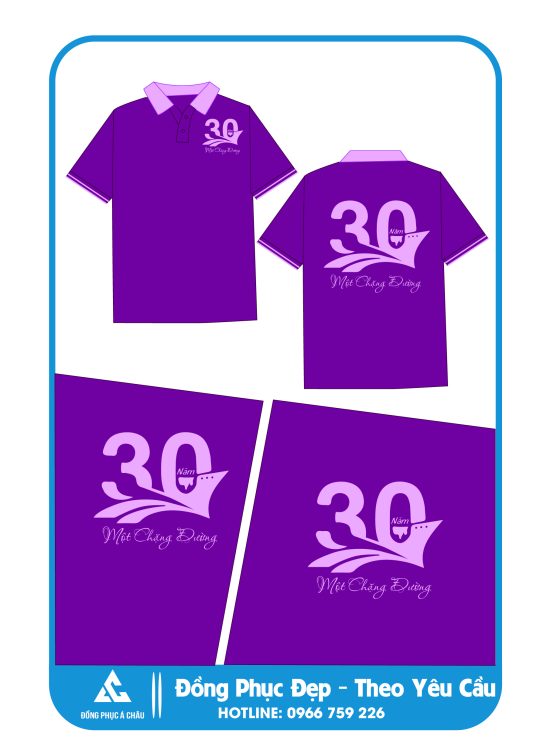 Đồng Phục Họp Lớp 30 Năm Màu Tím